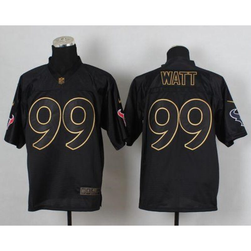 6862154bbaed4_1 Texans #99 J.J. Watt Black Gold No. Fashion Men's Stitched NFL Elite Jersey