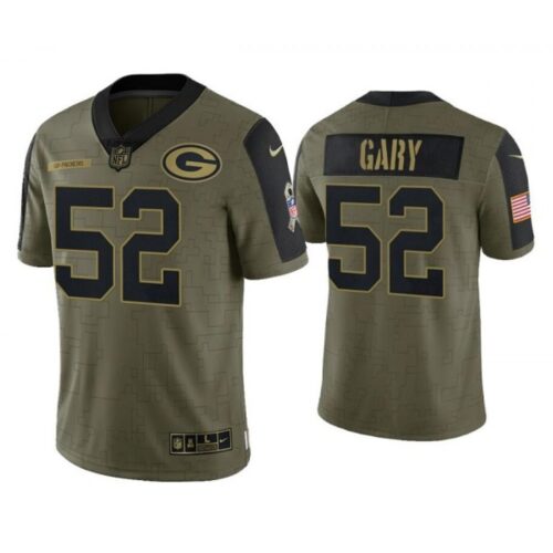 686215bcd4162_1 Men's Green Bay Packers #52 Rashan Gary 2021 Olive Salute To Service Limited Stitched Jersey