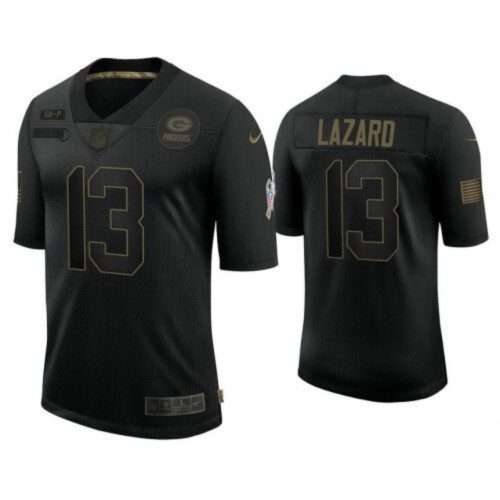 686215f326375_1 Men's Green Bay Packers #13 Allen Lazard Black Salute to Service Limited Stitched Jersey