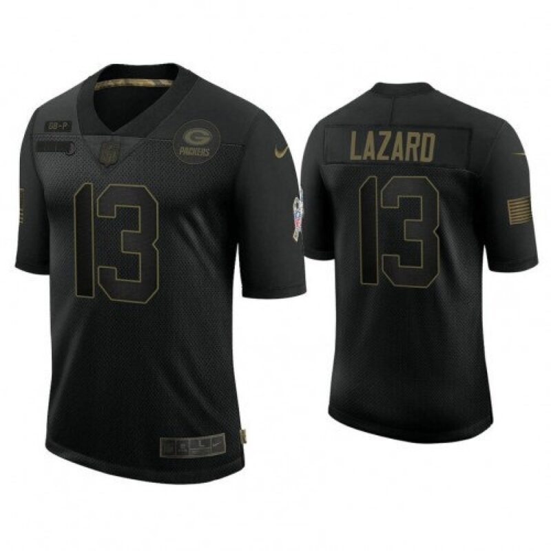 686215f326375_1 Men's Green Bay Packers #13 Allen Lazard Black Salute to Service Limited Stitched Jersey