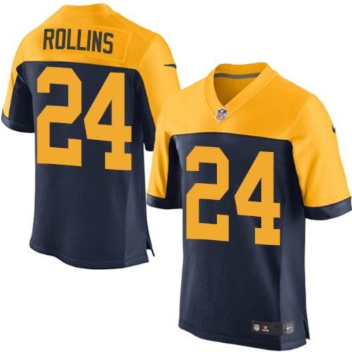 686216078fefb_1 Packers #24 Quinten Rollins Navy Blue Alternate Men's Stitched NFL New Elite Jersey