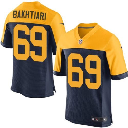 6862161397831_1 Packers #69 David Bakhtiari Navy Blue Alternate Men's Stitched NFL New Elite Jersey