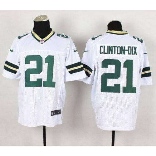 68621632eda05_1 Packers #21 Ha Ha Clinton-Dix White Men's Stitched NFL Elite Jersey
