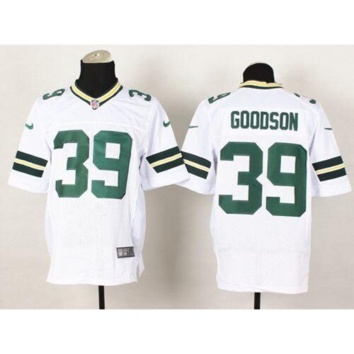 6862163bd69c0_1 Packers #39 Demetri Goodson White Men's Stitched NFL Elite Jersey