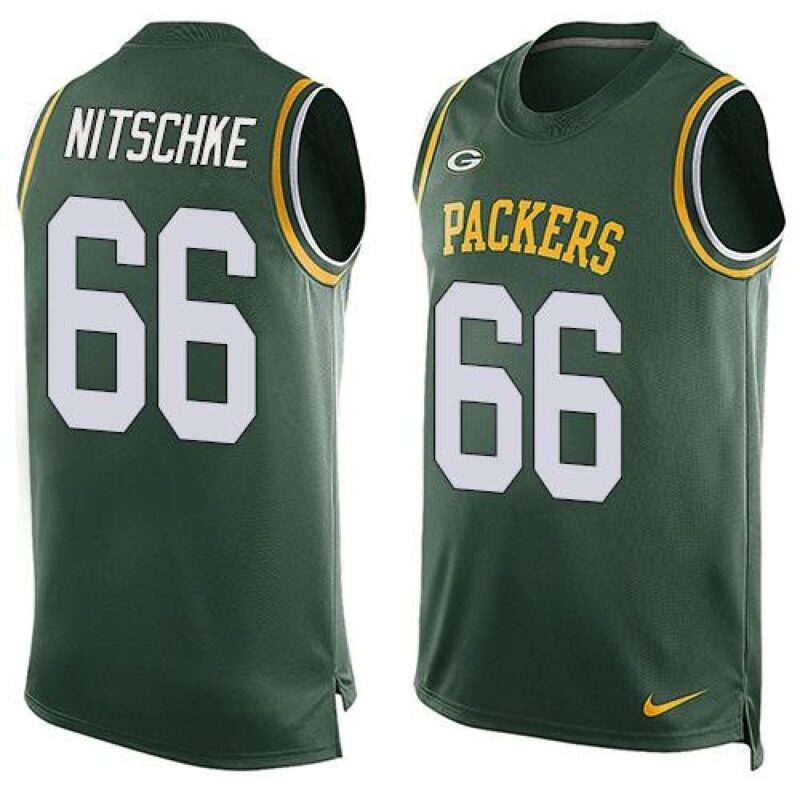 6862166959650_1 Packers #66 Ray Nitschke Green Team Color Men's Stitched NFL Limited Tank Top Jersey
