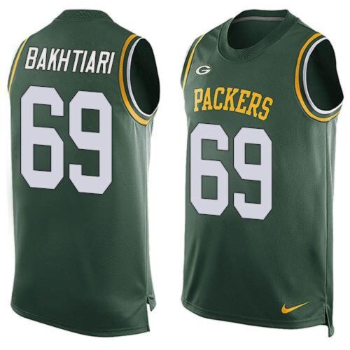 6862166f722c5_1 Packers #69 David Bakhtiari Green Team Color Men's Stitched NFL Limited Tank Top Jersey