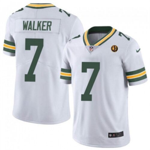 686216754dd25_1 Men's Green Bay Packers #7 Quay Walker White Vapor Limited Throwback Stitched Football Jersey