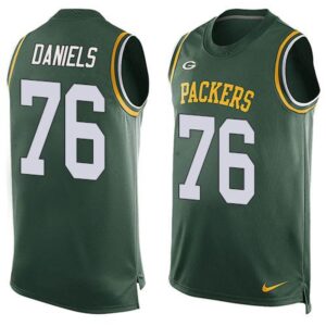 6862167e2c7d6_1 Packers #76 Mike Daniels Green Team Color Men's Stitched NFL Limited Tank Top Jersey