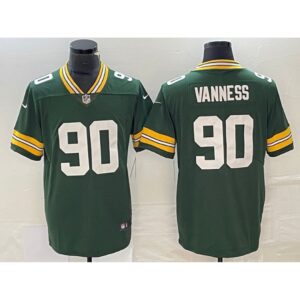 686216c254e16_1 Men's Green Bay Packers #90 Lukas Van Ness Green Vapor Untouchable Limited Stitched Jersey