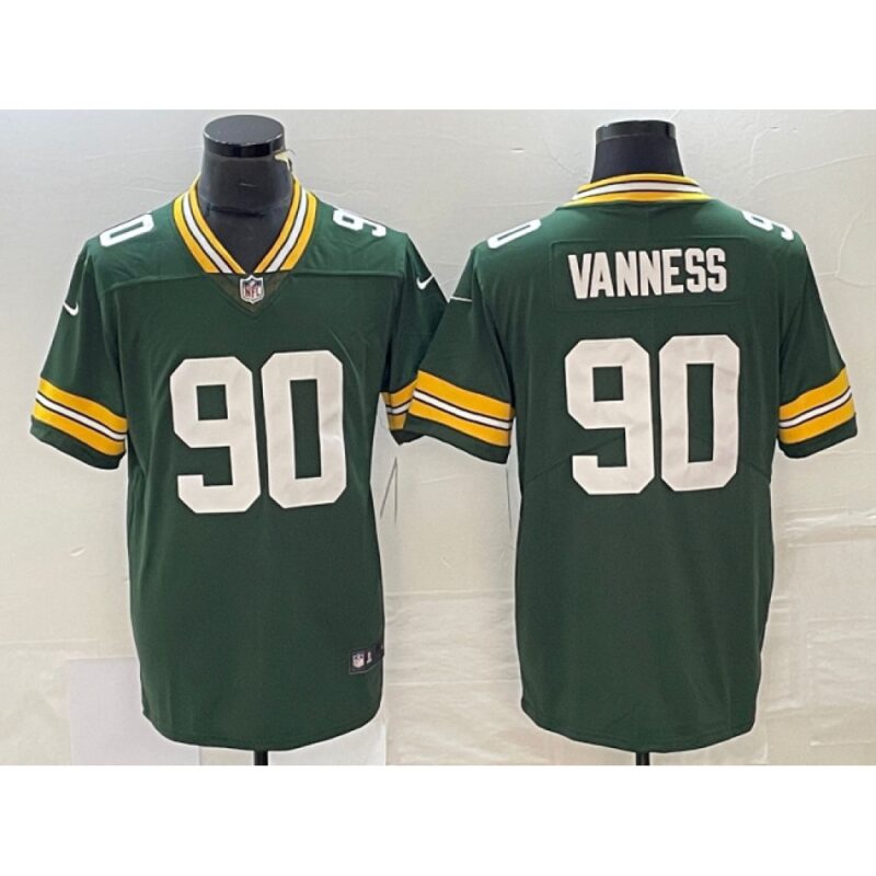 686216c254e16_1 Men's Green Bay Packers #90 Lukas Van Ness Green Vapor Untouchable Limited Stitched Jersey