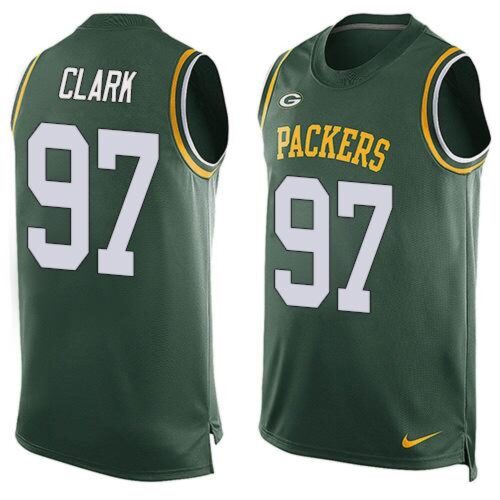 686216c89c0c8_1 Packers #97 Kenny Clark Green Team Color Men's Stitched NFL Limited Tank Top Jersey