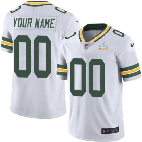 686216d2d96d2_1 Men's Green Bay Packers White ACTIVE PLAYER 2021 Super Bowl LV Limited Stitched NFL Jersey