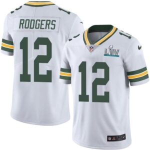 686216db4c3a3_1 Men's Green Bay Packers #12 Aaron Rodgers White Super Bowl LIV Vapor Untouchable Stitched NFL Limited Jersey