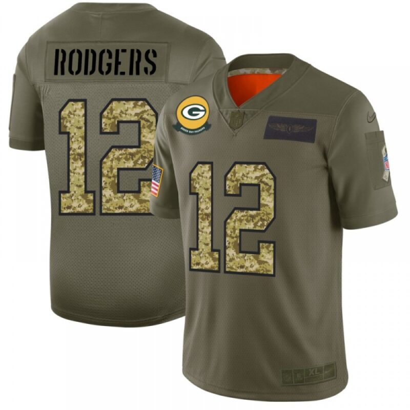 686216fea2c88_1 Men's Green Bay Packers #12 Aaron Rodgers 2019 Olive/Camo Salute To Service Limited Stitched NFL Jersey