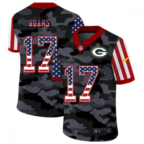 686217a19f0ee_1 Men's Green Bay Packers #17 Davante Adams 2020 Camo USA Flag Limited Stitched Jersey
