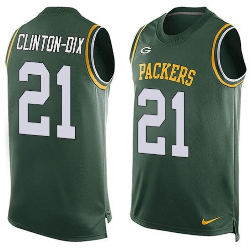 686217b16b29b_1 Packers #21 Ha Ha Clinton-Dix Green Team Color Men's Stitched NFL Limited Tank Top Jersey