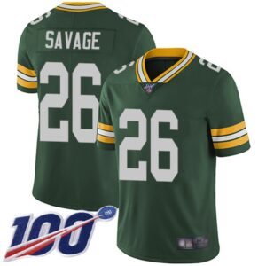 686217bdb582a_1 Men's Green Bay Packers #26 Darnell Savage 2019 Green 100th Season Vapor Untouchable Limited Stitched NFL Jersey