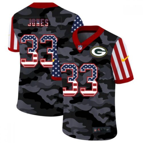 686217dd174ef_1 Men's Green Bay Packers #33 Aaron Jones 2020 Camo USA Flag Limited Stitched Jersey