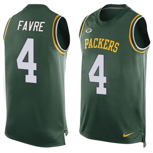 686217ec76d62_1 Packers #4 Brett Favre Green Team Color Men's Stitched NFL Limited Tank Top Jersey