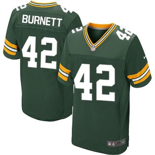 68621811c02c8_1 Packers #42 Morgan Burnett Green Team Color Men's Stitched NFL Elite Jersey