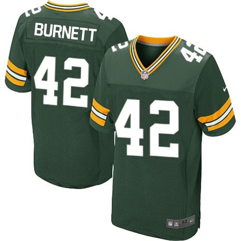 68621811c02c8_1 Packers #42 Morgan Burnett Green Team Color Men's Stitched NFL Elite Jersey