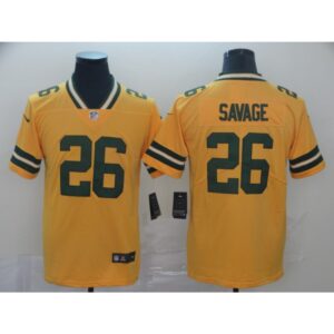 686218541960f_1 Men's Green Bay Packers #26 Darnell Savage Gold Inverted Legend Stitched NFL Jersey