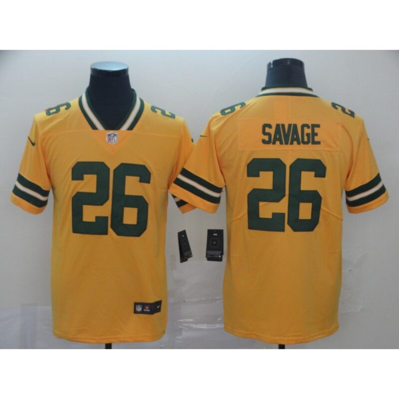 686218541960f_1 Men's Green Bay Packers #26 Darnell Savage Gold Inverted Legend Stitched NFL Jersey