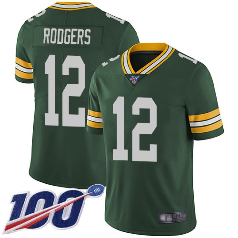 68621880840cf_1 Men's Green Bay Packers #12 Aaron Rodgers 2019 Green 100th Season Vapor Untouchable Limited Stitched NFL Jersey