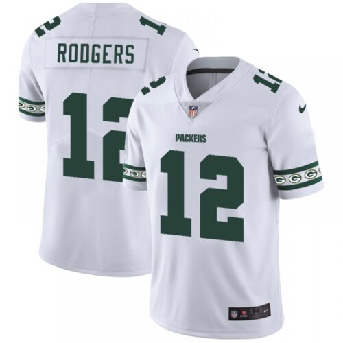 686218b90e01e_1 Men's Green Bay Packers #12 Aaron Rodgers White 2019 Team Logo Cool Edition Stitched NFL Jersey