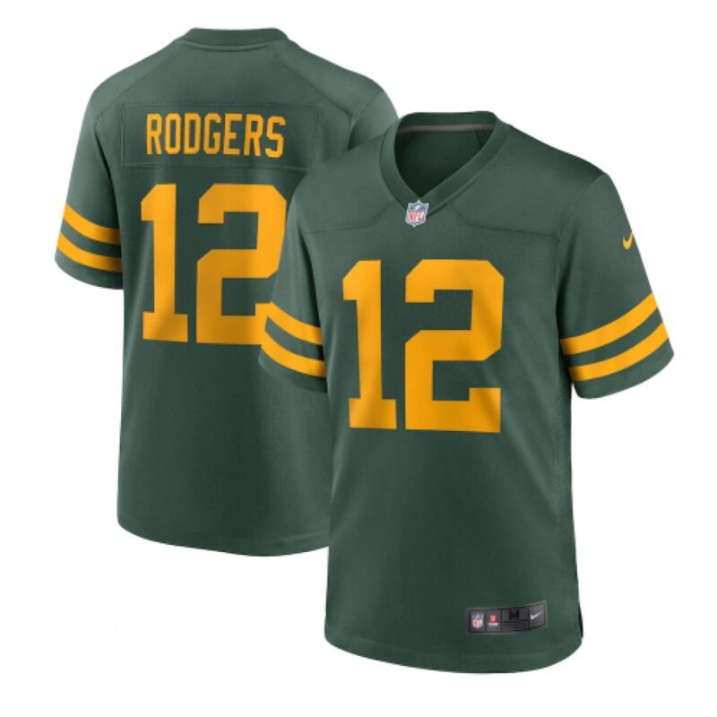 686218d20885d_1 Men's Green Bay Packers #12 Aaron Rodgers 2021 Green Stitched Football Jersey