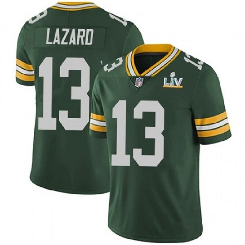 686218e18d0dc_1 Men's Green Bay Packers #13 Allen Lazard Green 2021 Super Bowl LV Stitched NFL Jersey