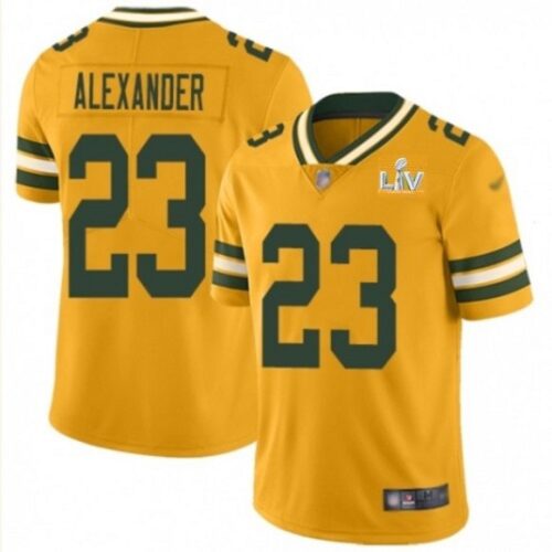 68621900d41f0_1 Men's Green Bay Packers #23 Jaire Alexander Gold 2021 Super Bowl LV Stitched NFL Jersey