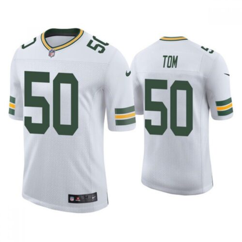 6862190d395a6_1 Men's Green Bay Packers #50 Zach Tom White Stitched Football Jersey