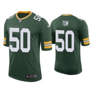 686219133e961_1 Men's Green Bay Packers #50 Zach Tom Green Stitched Football Jersey