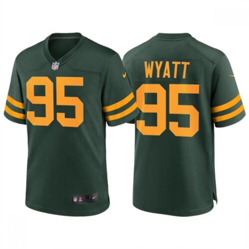 6862194ca94ed_1 Men's Green Bay Packers #95 Devonte Wyatt Green Stitched Football Jersey