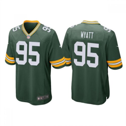 6862194fd45d9_1 Men's Green Bay Packers #95 Devonte Wyatt Green Stitched Football Jersey