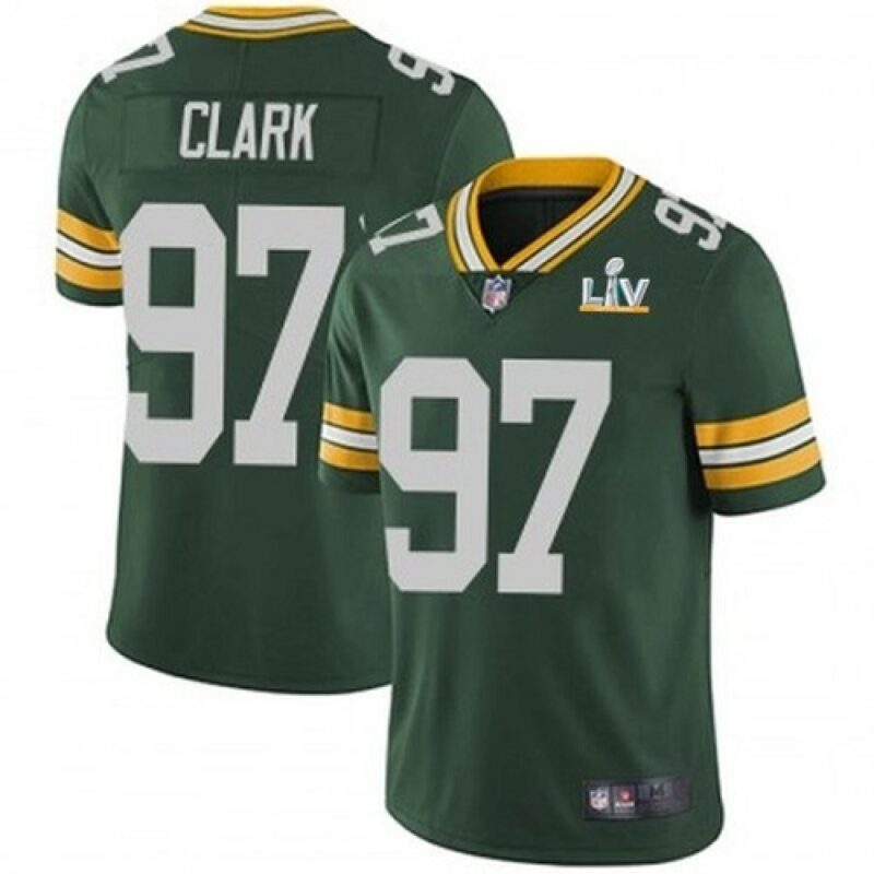 68621955f2049_1 Men's Green Bay Packers #97 Kenny Clark Green 2021 Super Bowl LV Stitched NFL Jersey