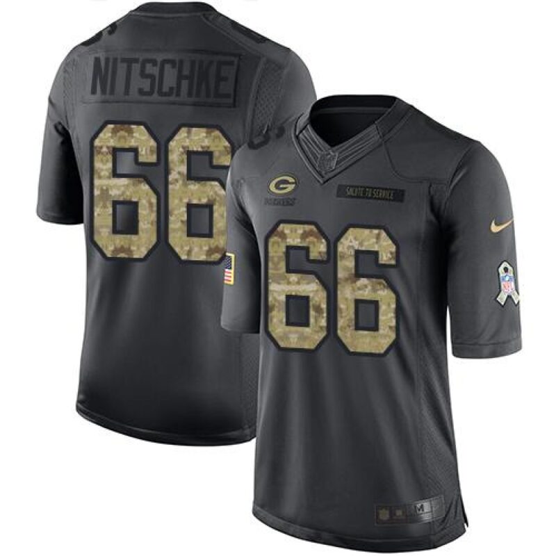 68621976913f4_1 Packers #66 Ray Nitschke Black Men's Stitched NFL Limited 2016 Salute To Service Jersey