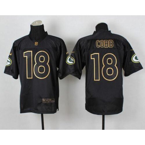 68621a5ce8853_1 Packers #18 Randall Cobb Black Gold No. Fashion Men's Stitched NFL Elite Jersey