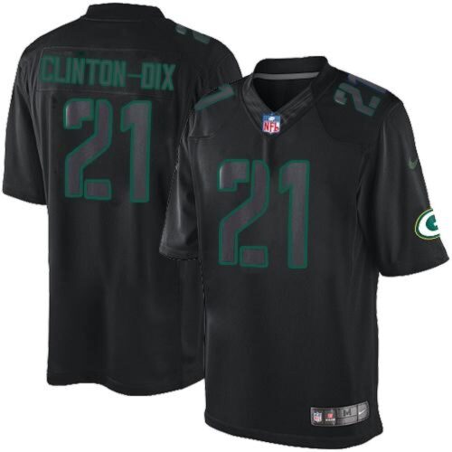 68621a8328e72_1 Packers #21 Ha Ha Clinton-Dix Black Men's Stitched NFL Impact Limited Jersey
