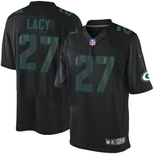 68621a8630c52_1 Packers #27 Eddie Lacy Black Men's Stitched NFL Impact Limited Jersey