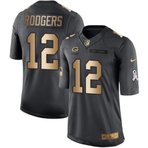 68621a89368b4_1 Packers #12 Aaron Rodgers Black Men's Stitched NFL Limited Gold Salute To Service Jersey