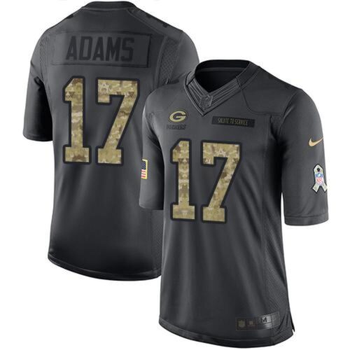 68621a92944d4_1 Packers #17 Davante Adams Black Men's Stitched NFL Limited 2016 Salute To Service Jersey