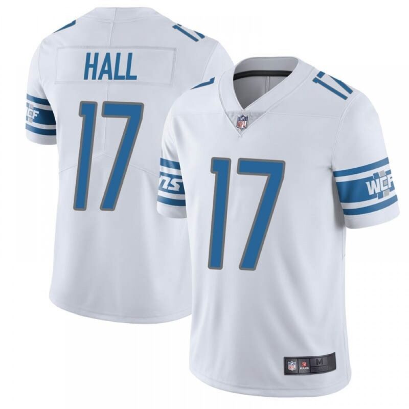 68621abe15b25_1 Men's Detroit Lions #17 Marvin Hall White Vapor Untouchable Limited Stitched NFL Jersey