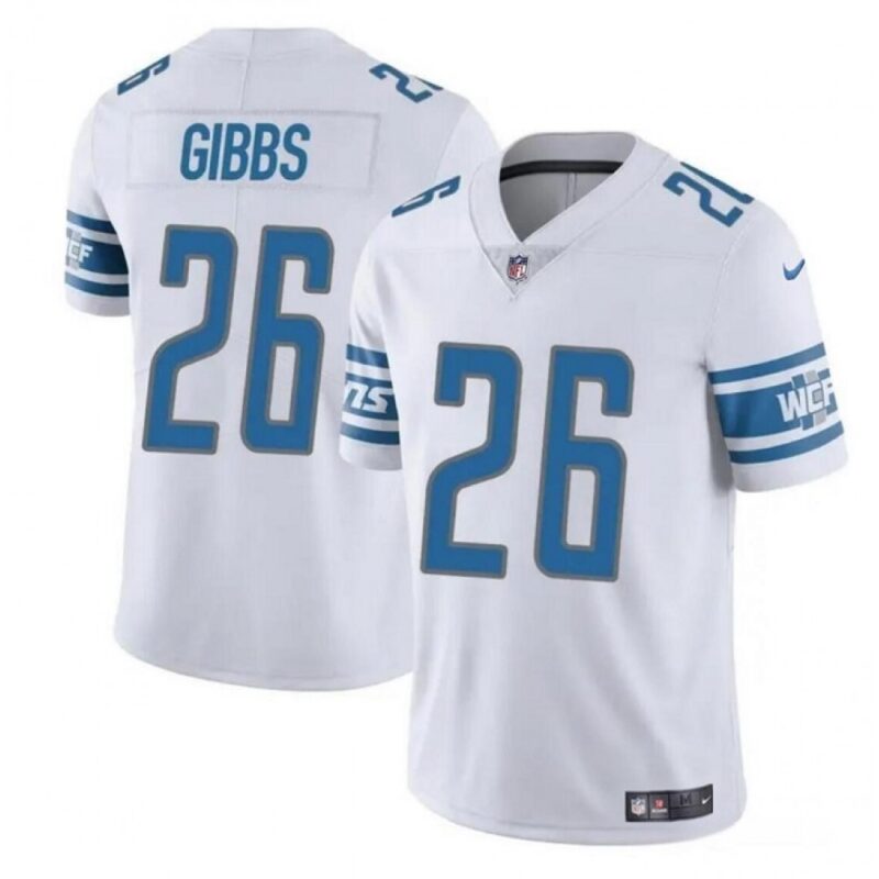 68621ad079f27_1 Men's Detroit Lions #26 Jahmyr Gibbs White Vapor Untouchable Limited Stitched Jersey