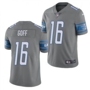 68621b6dca6bd_1 Men's Detroit Lions #16 Jared Goff 2021 Grey Color Rush Stitched Jersey