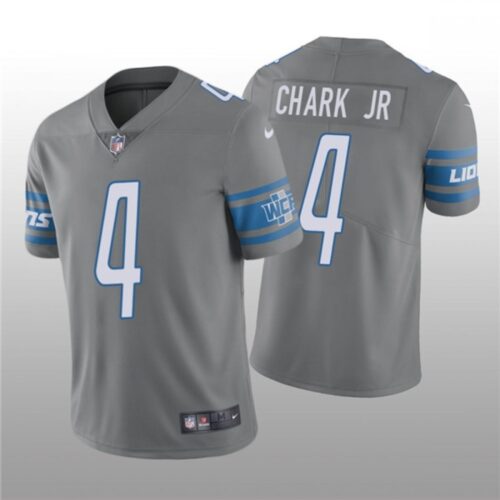 68621b83691c7_1 Men's Detroit Lions #4 DJ Chark Jr. Grey Vapor Untouchable Limited Stitched Jersey