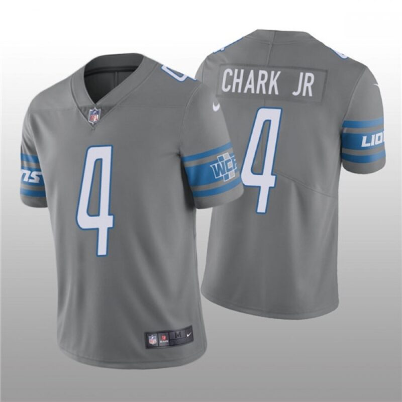 68621b83691c7_1 Men's Detroit Lions #4 DJ Chark Jr. Grey Vapor Untouchable Limited Stitched Jersey