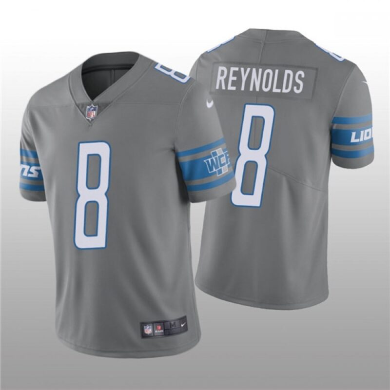 68621b865ce49_1 Men's Detroit Lions #8 Josh Reynolds Grey Vapor Untouchable Limited Stitched Jersey