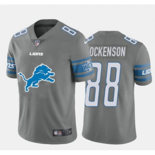 68621b89470c5_1 Men's Detroit Lions #88 T.J. Hockenson 2020 Grey Team Big Logo Limited Stitched Jersey